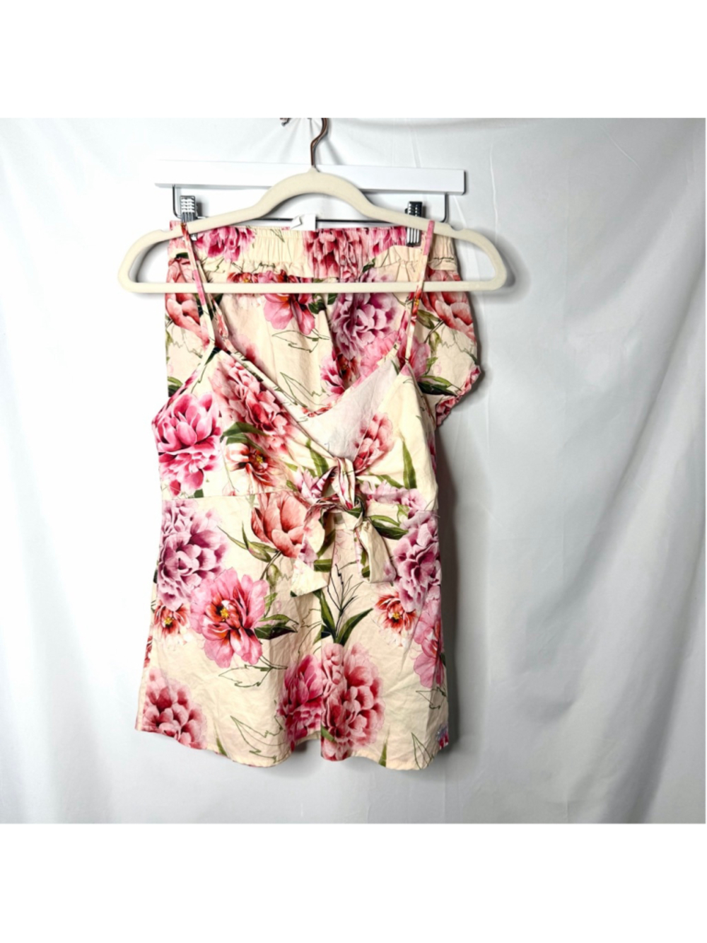 The Lazy Poet 100% Cotton Pajama Set Rosie Blushing Blooms Pink Beige Floral XS